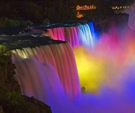 المرتبة الخامسة عشر : Niagara Fallsشلالات نياجرا وتقع بين امريكا وكند شلالات نياجرا العظيمة تعتبر أعرض و أكبر الشلالات الطبيعية الموجودة في العالم, و تقع بين الولايات المتحدة و كندا 