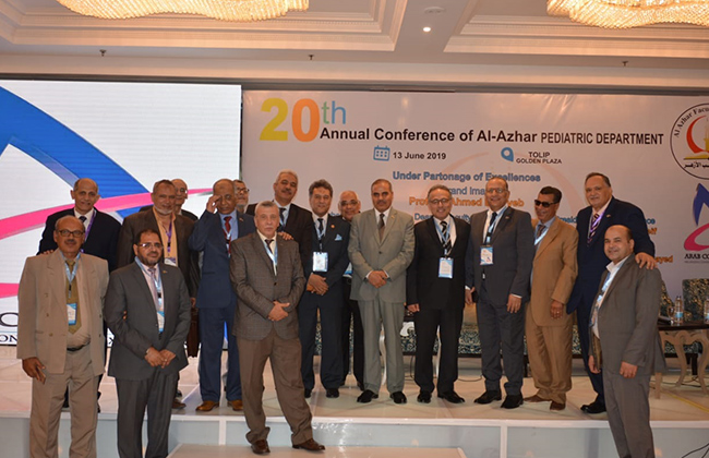 رئيس جامعة الأزهر يفتتح المؤتمر السنوي الـ20 لقسم طب الأطفال بـ طب بنين  القاهرة  صور 