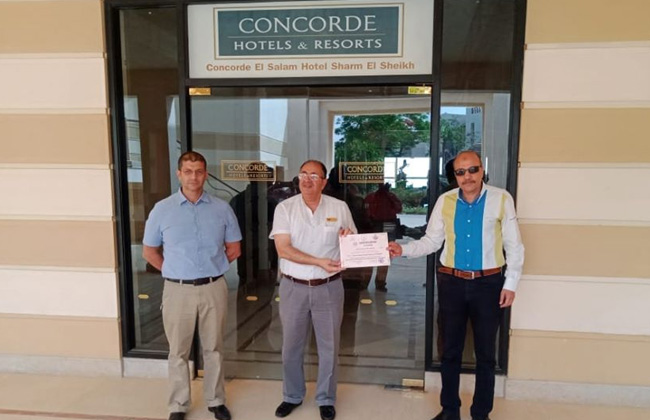 كونكورد السلام  بشرم الشيخ يحصل على شهادة اعتماد لتشغيل الفندق من وزارة السياحة 