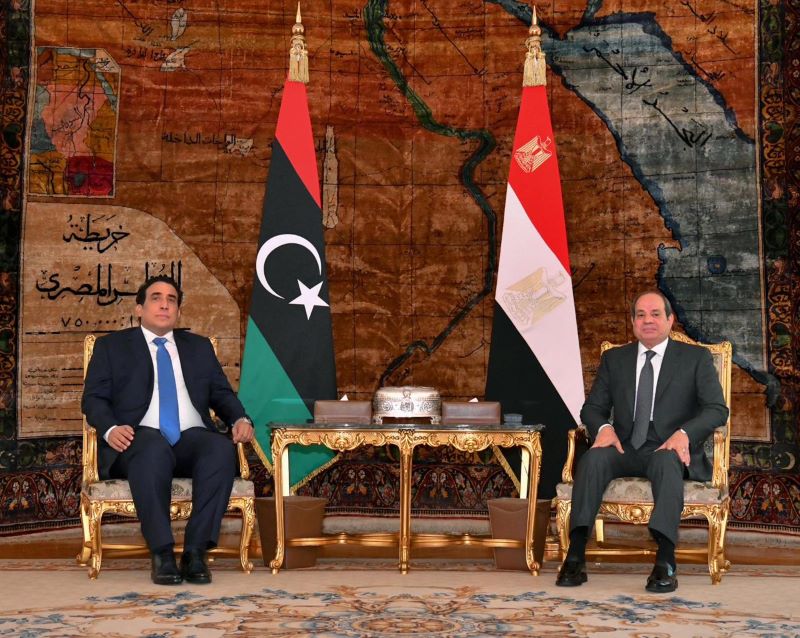 الرئيس-السيسي-يستقبل-رئيس-المجلس-الرئاسي-الليبي-محمد-المنفي-بقصر-الاتحادية