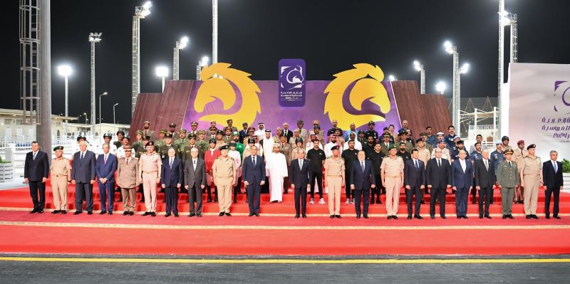 الرئيس-السيسي-يشهد-افتتاح--البطولة-العربية-للفروسية-العسكرية-بالعاصمة-الإدارية