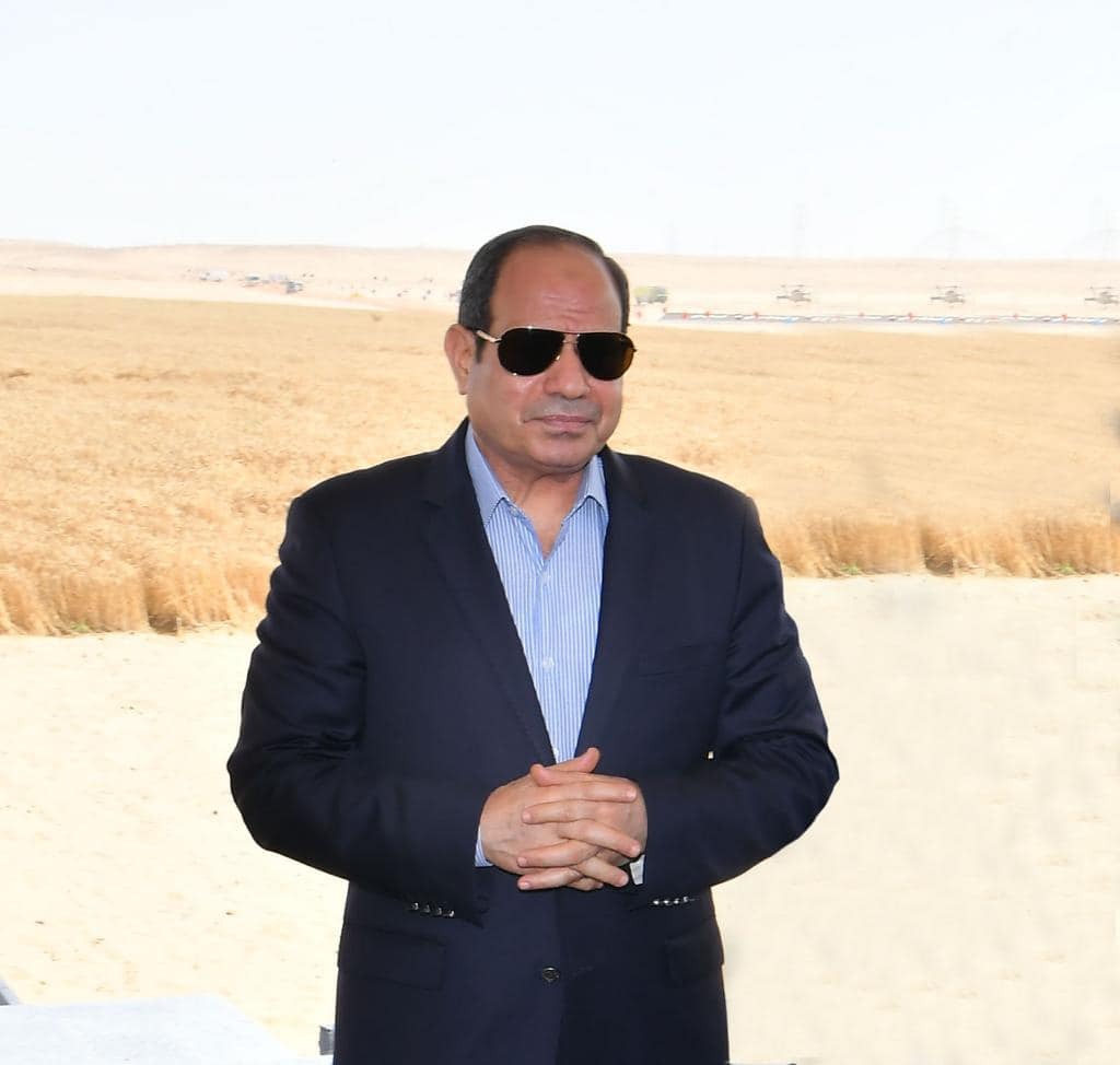 الرئيس السيسي يفتتح مشروع مستقبل مصر للإنتاج الزراعي
