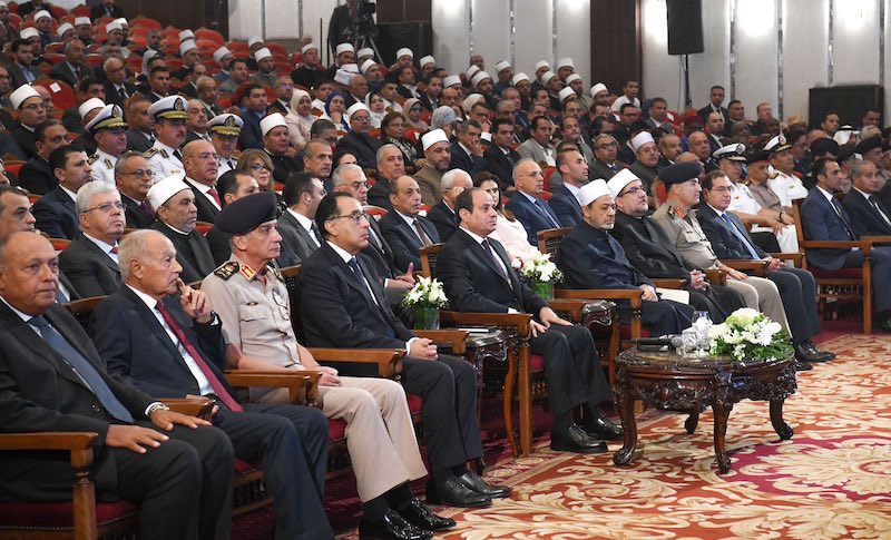  الرئيس السيسي يشهد احتفال وزارة الأوقاف بذكري المولد النبوي الشريف