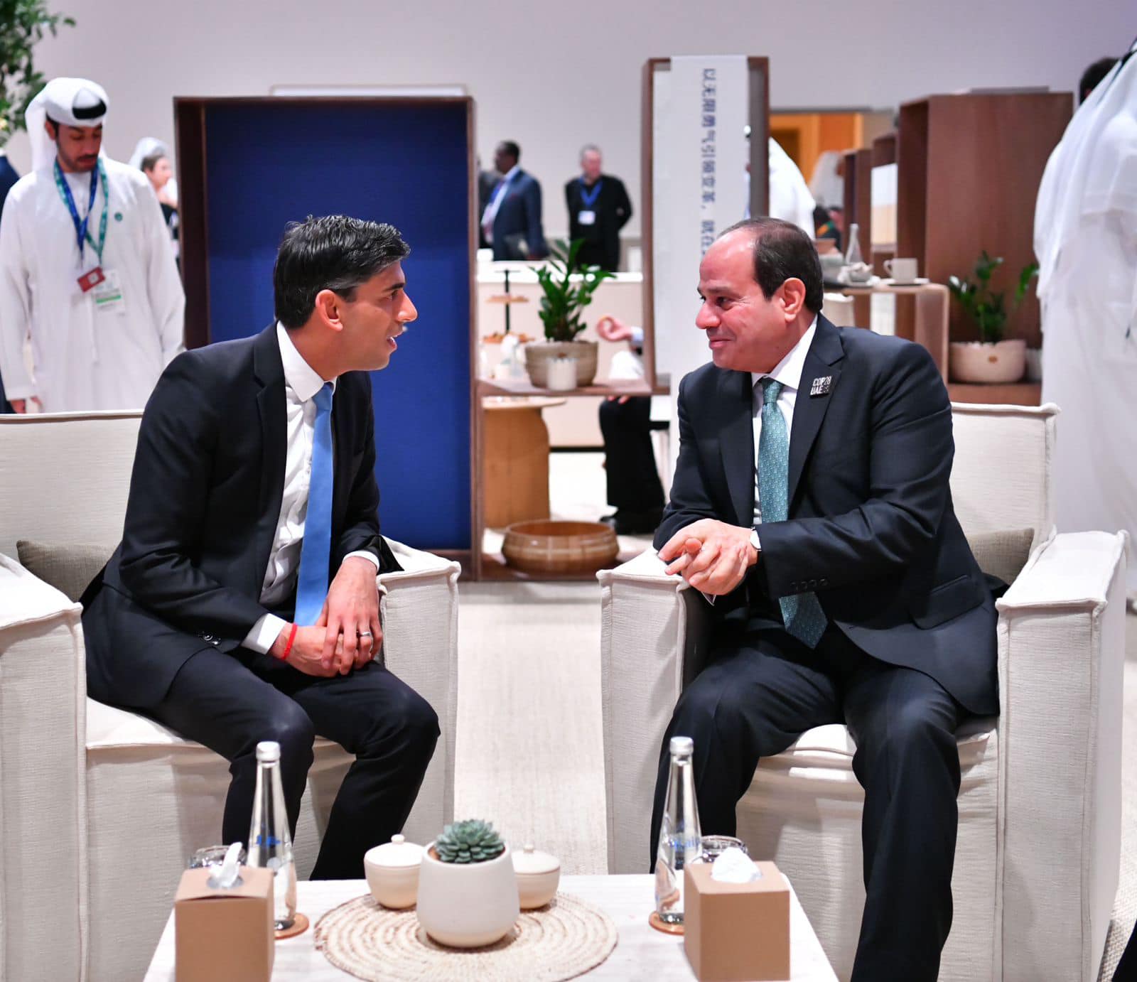 عدد من اللقاءات الجانبية للرئيس السيسي على هامش أعمال الدورة الـ٢٨ لمؤتمر أطراف تغير المناخ  في دبي
