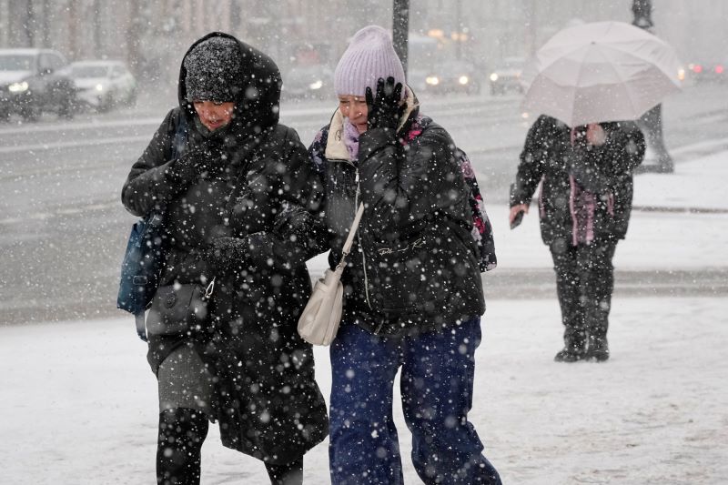  تساقط كثيف للثلوج في روسيا