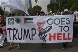 مظاهرات في إندونيسيا ضد قرار ترامب بشأن القدس ولنصرة فلسطين
