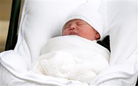الأمير ويليام وزوجته كيت ميدلتون يضعون مولودهم الجديد في لندن