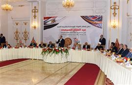 الرئيس السيسي يشارك القوات المسلحة حفل إفطار في ذكرى انتصارات العاشر من رمضان