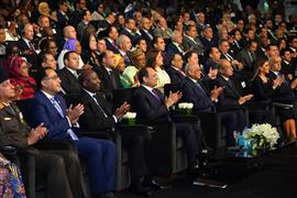 الرئيس السيسي في منتدى الاستثمار في إفريقيا بالعاصمة الإدارية الجديدة