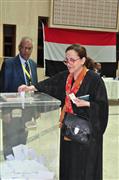 مشاركة المصريين في السعودية في الاستفتاء على تعديل الدستور 