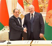 جلسة المباحثات بين الرئيس السيسي ونظيره البيلاروسي
