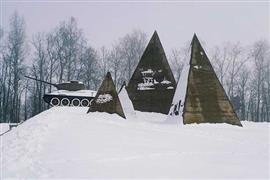 متحف تاريخي عسكري للحرب العالمية الثانية في قرية لينينو بموسكو