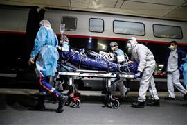 نقل المرضى المصابين بكورونا في القطارات بفرنسا