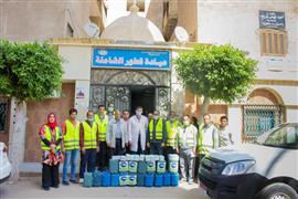 قافلة مساعدات لدعم المنشأت الصحية فى قطور بالغربية