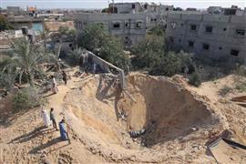 آثار قصف الاحتلال الإسرائيلي لقطاع غزة 