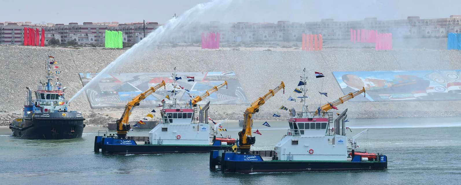 الرئيس السيسي يشهد تدشين الوحدات البحرية الجديدة بهيئة قناة السويس - بوابة  الأهرام