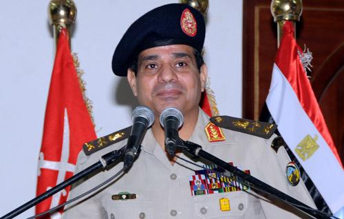 السيسى يلتقى وزير الداخلية البحرينى والوفد المرافق له فى حضور عدد من كبار قادة القوات المسلحة