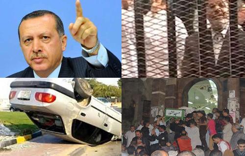 المتهمون باقتحام السجون وحادث الإسكندرية وتهديدات أردوغان وتشييع شهيد رفح بنشرة السادسة