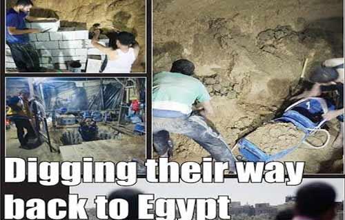 الأهرام ويكلى تنفرد بنشر صور لأكبر عملية حشد مقاولين لإعادة بناء الأنفاق بين مصر وغزة