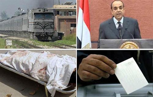 انفجار قطار حركة المحافظين قنبلة محطة مصر سجين السادات نتيجة السياحة بنشرة منتصف الليل