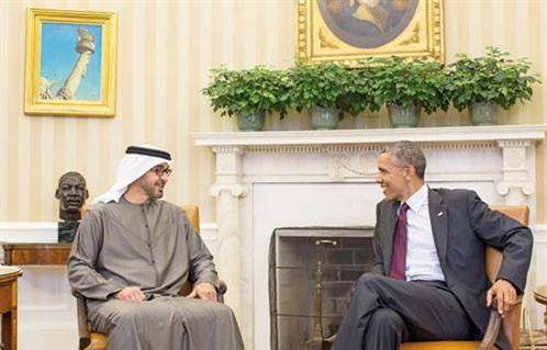 البيت الأبيض أوباما يناقش الوضع في سوريا مع الشيخ محمد بن زايد ولي عهد أبو ظبي هاتفيًا
