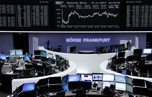 الأسهم الأوروبية تسجل أول مكاسب منذ  أسابيع  