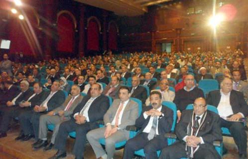 أعضاء الوطنى المنحل يظهرون في مؤتمر حزب مستقبل وطن في طنطا 
