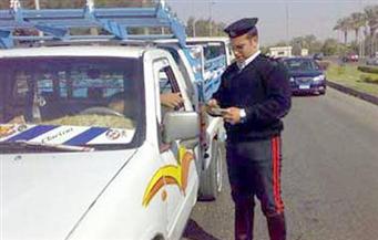    تحرير  مخالفة مرورية فى محافظة الغربية
