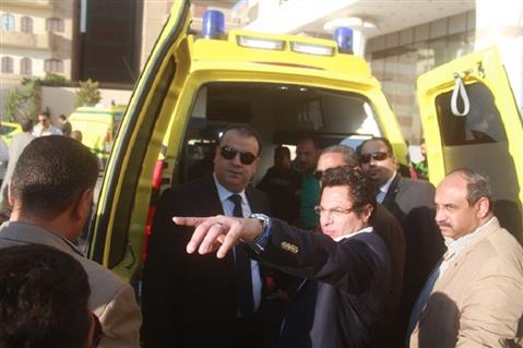 تسليم  سيارات إسعاف جديدة حديثة للانضمام للخدمة الطبية بالفيوم