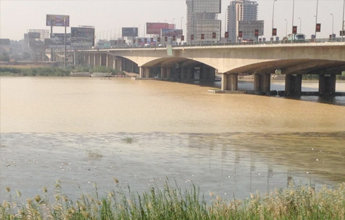 بالصور تعكر مياه النيل بالقاهرة وتحول لونها للأصفر بسبب السيول والري أمر طبيعي