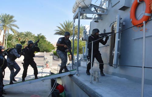 تتضمن مكافحة الإرهاب والقرصنة استمرار فعاليات التدريب المصري الأردني المشترك العقبة 