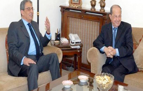 رئيس مجلس النواب اللبناني يستقبل عمرو موسى
