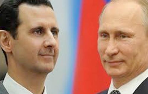 بوتين يهنئ الأسد بـتحرير حلب