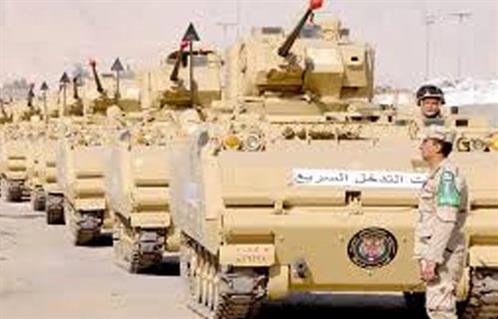 في أكبر مناورة مصرية  عربية انطلاق فعاليات التدريب المشترك رعد الشمال بالسعودية