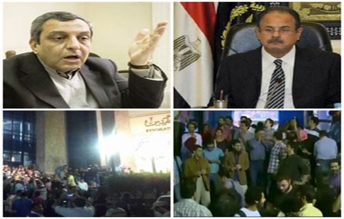 الصحفيين تعلن الاعتصاموتطالب بإقالة عبدالغفار الداخلية تنفي الاقتحام والاعتذار غير مقبول بنشرة الثالثة