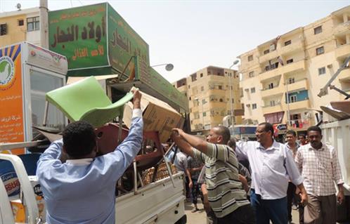 القاهرة تنظم حملة لرفع الإشغالات من وسط البلد ومعروف وعبدالمنعم رياض