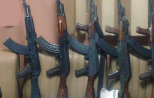 ضبط  قطع أسلحة نارية فى حملة أمنة بسوهاج