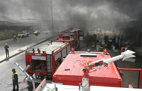 اندلاع حريق هائل بمصنع للمنظفات غرب الإسكندرية والحماية المدنية تسيطر عليه