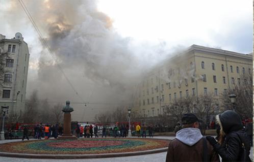 مصرع  شخصًا جراء حريق في موسكو والسبب مازال مجهولًا