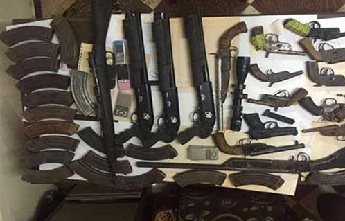 عقوبة حيازة السلاح بعد ضبط  قطعة سلاح بحوزة  متهمًا خلال حملة أمنية