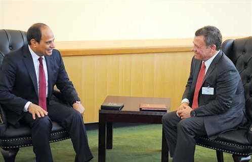 ننشر تفاصيل لقاء السيسي وملك الأردن على هامش أعمال الجمعية العامة للأمم المتحدة 