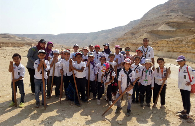 مكتبة مصر الجديدة تأخذ الأطفال في رحلة لمحمية وادي دجلة عمرها  مليون سنة | صور
