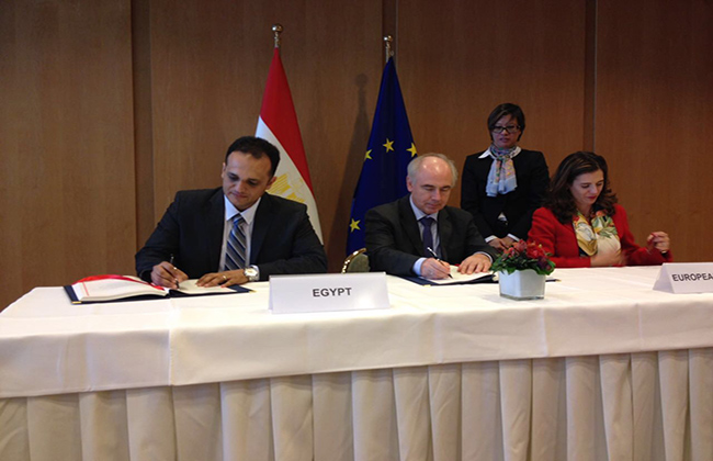 توقيع اتفاقية الشراكة من أجل البحوث والابتكار بين مصر والاتحاد الأوروبي | صور