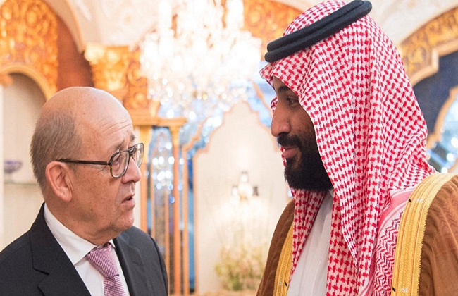 ولي العهد السعودي ووزير الخارجية الفرنسي يبحثان التعاون الثنائي وسبل تعزيز الأمن والاستقرار