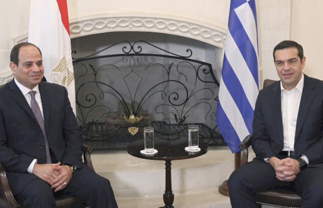 الرئيس السيسي ورئيس الوزراء اليوناني يعلنان  عام الصداقة المصرية اليونانية