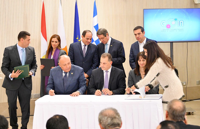 توقيع اتفاقيات تعاون بين مصر وقبرص واليونان