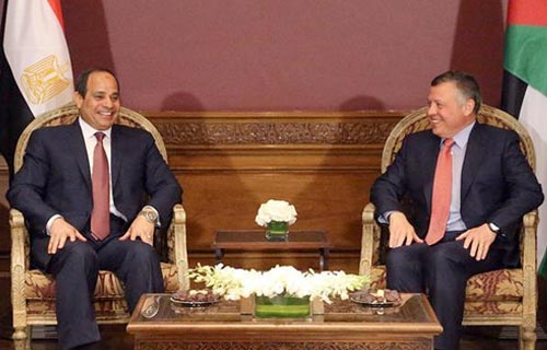 بدء القمة المصرية الأردنية بين السيسي وعبد الله الثاني في قصر الاتحادية