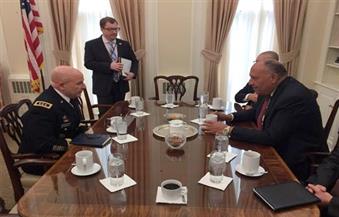 شكري يلتقي مستشار الأمن القومي الأمريكي الجديد ماكماستر في واشنطن في إطار الترتيب لزيارة الرئيس