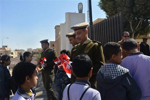 وفد طلابي يزور قسم شرطة المنيا الجديدة