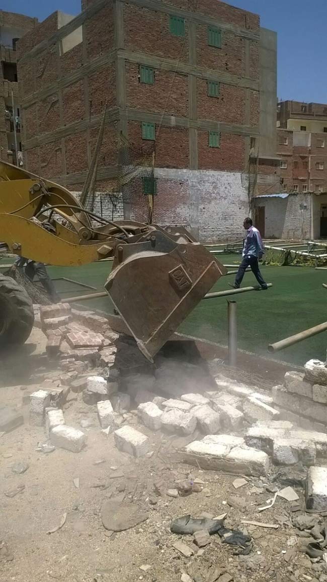  إزالة مباني مخالفة بمدينة الفيوم